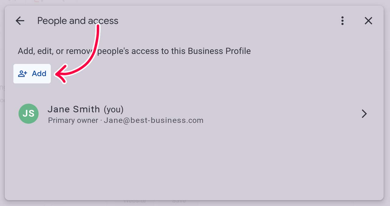 CTC-GBP-Add-User-opt-@2x Google Business Profile - User management - click the Add user button